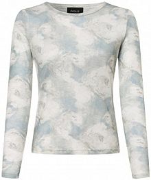 Koszulka z długim rękawem beżowy/zielony/wielokolorowy Aygill's damski