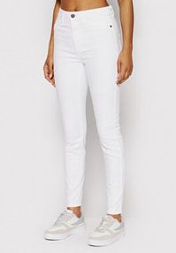 Jeansy Noisy May białe damskie 