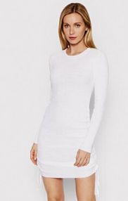 Sukienka dzianinowa DeeZee biała 