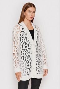 Kardigan Ermanno Firenze biały D40EN004E23  Regular Fit