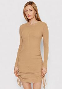 Sukienka dzianinowa DeeZee beżowa 