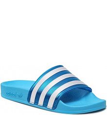 Klapki basenowe adidas niebieskie damskie