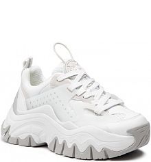 Półbuty na koturnie Buffalo białe