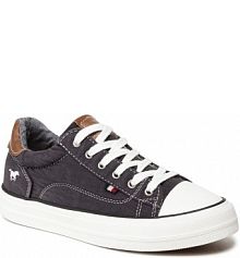 Półbuty Mustang czarne damskie 1272-301-9 Schwarz