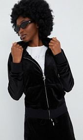 Bluza rozpinana Juicy Couture  czarna damska JCAP176.101