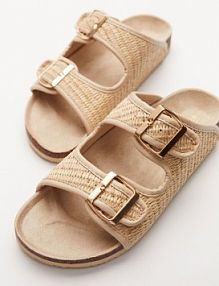 Klapki eleganckie Women'secret  beżowe  4993661