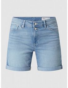 Szorty jeansowe z bawełną ekologiczną s.Oliver RED LABEL niebieskie EAN 2114264