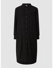 Sukienka koszulowa z kołnierzykiem typu kent model FQLava FREE/QUENT czarna EAN 126527