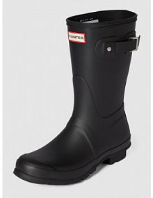 Kozaki z detalem z logo Hunter czarne damskie EAN WFS1000 RMA