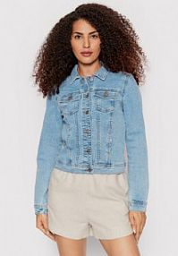 Kurtka jeansowe ONLY niebieska damska Jeansowa Wonder 15243147  Regular Fit