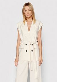 Kamizelka Imperial beżowa damska LB41DHF  Regular Fit