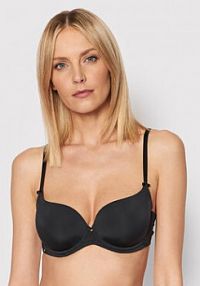 Biustonosz Selmark czarny Z fiszbiną