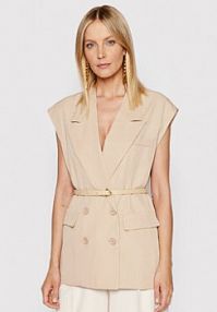 Kamizelka Imperial beżowa damska LB28DDM  Regular Fit