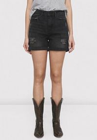 Szorty Noisy May czarne damskie Jeansowe