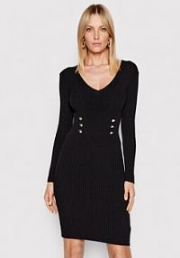 Sukienka dzianinowa Rinascimento czarna 