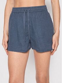 Szorty Ecoalf granatowe damskie Materiałowe