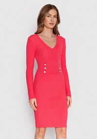 Sukienka dzianinowa Rinascimento różowa 