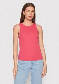 Top Ecoalf różowy damski Mul GATSMULTS3650WS22  Slim Fit