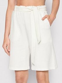 Szorty Ecoalf białe damskie Materiałowe Equality GAPCEQUAL5532WS22  Regular Fit