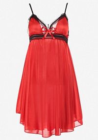 Czerwona koszula nocna Hermona Born2Be