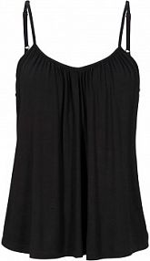 Top na wąskich ramiączkach z lejącej wiskozy  damski Bonprix