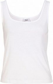 Top w prążek z czystej bawełny  damski Bonprix