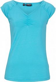 Top shirtowy z dekoltem w serek  damski Bonprix