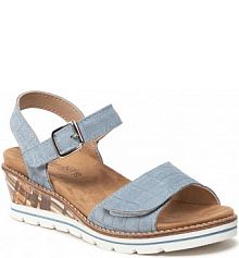 Sandały na obcasie Comfortabel niebieskie 710089-51 Sky