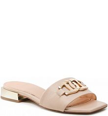 Klapki Aigner beżowe damskie