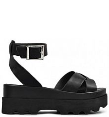 Sandały na obcasie Altercore  czarne ZOE..BLACK