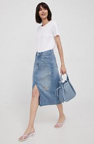 Spódnica midi mustang  niebieska 1012451.5000.