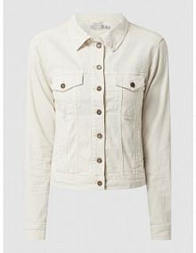 Kurtka jeansowa z dodatkiem streczu model Will Fransa biała damska EAN 20609189