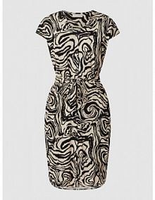 Sukienka koszulowa ze wzorem na całej powierzchni model Wanty FREE/QUENT czarna EAN 126889