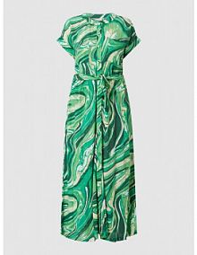 Sukienka koszulowa ze wzorem na całej powierzchni model Georgia FREE/QUENT zielona EAN 126993