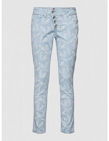 Spodnie materiałowe z kwiatowym wzorem na całej powierzchni Buena Vista damskie EAN 2205-B5122