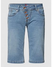 Szorty jeansowe z detalami z logo Buena Vista niebieskie EAN 2205-B5025