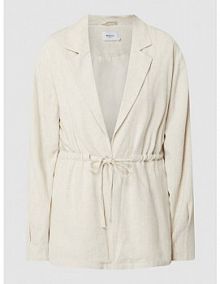 Żakiet z dodatkiem lnu model Mariet moss copenhagen beżowy EAN 16739