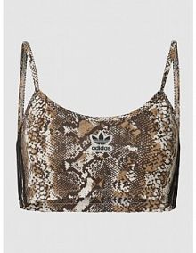 Stanik ze wzorem na całej powierzchni adidas Originals biały EAN HT5962