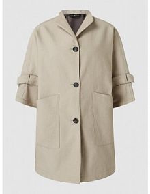 Płaszcz krótki z rękawami o dł. 3/4 LUISA CERANO szary damski EAN 458995 3355