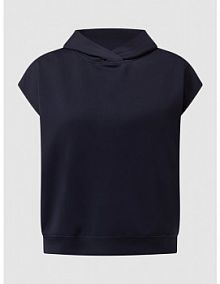 Bluza z kapturem i ukośnie skrojonymi rękawami model Flory BRAX granatowa damska