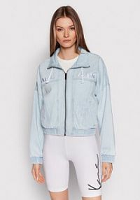 Kurtka jeansowe Karl Kani niebieska damska Jeansowa