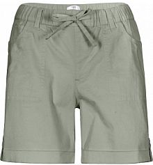 Bermudy bawełniane z gumką w talii  damskie Bonprix