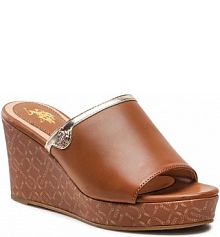 Klapki eleganckie U.S. Polo Assn. brązowe Alussa001 ALYSSA001W/2Y1 Cuo004