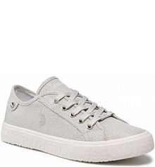 Tenisówki U.S. Polo Assn. srebrne damskie