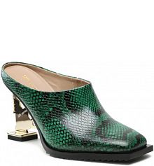 Klapki eleganckie United Nude zielone