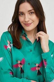 Koszula PS Paul Smith  zielona damska  W2R.019B.J30