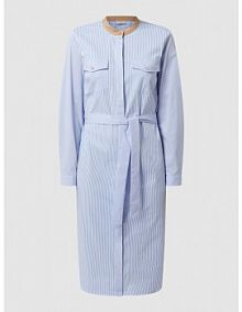Sukienka koszulowa z paskiem w talii FREE/QUENT niebieska EAN 126676