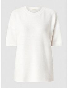 Sweter z krótkimi rękawami model Mary Kate JC Sophie biały damski EAN M5108