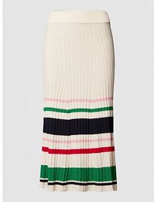 Spódnica midi z wiskozy z elastycznym pasem Gant EAN 4401005