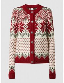 Kardigan z wełny model Vilja Dale of Norway czerwony